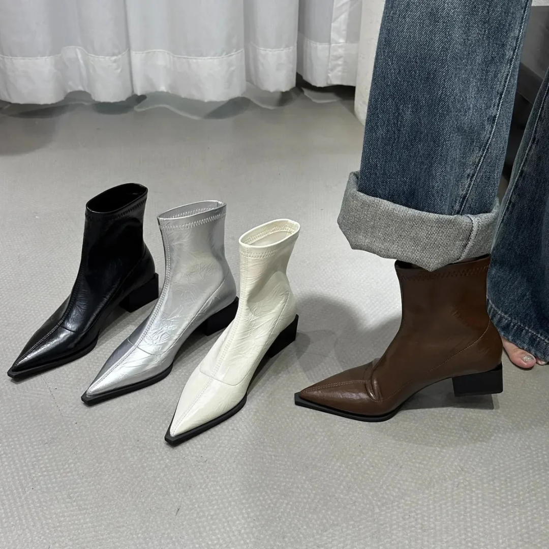 Stivaletti alla caviglia eleganti con punta a punta da donna | Eleganti 1
