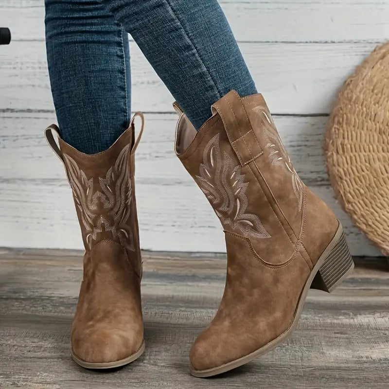 Stivali da cowgirl da donna con tacco | Comodi 0