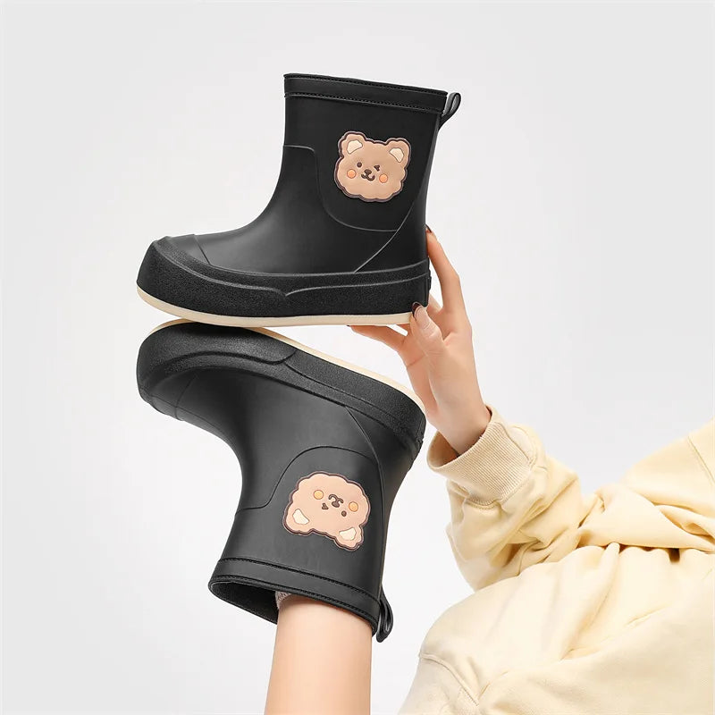 Stivali di gomma impermeabili per donna | Design orso 5