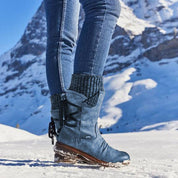 Stivali invernali con tacco basso da donna | Design comodo e caldo 2