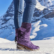 Stivali invernali con tacco basso da donna | Design comodo e caldo 3