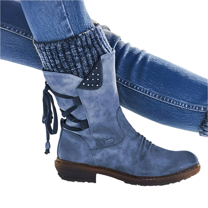 Stivali invernali con tacco basso da donna | Design comodo e caldo 6