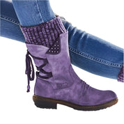 Stivali invernali con tacco basso da donna | Design comodo e caldo 7