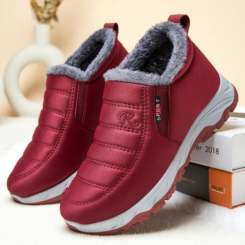 Stivali invernali slip-on alla moda per donna | Con cerniera 4
