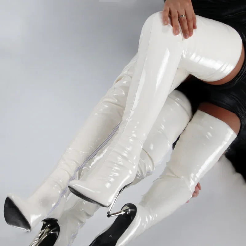 Stivali sopra il ginocchio alla moda per donna | Punta a punta 4