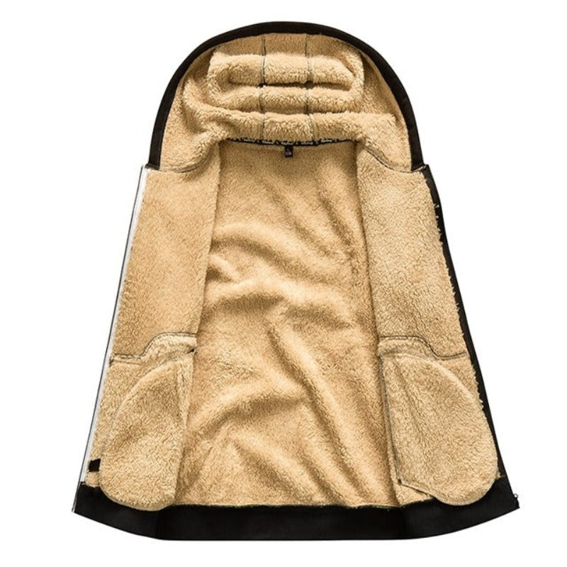 Cappotto invernale per cani, interno in pile beige, esterno nero, caldo e impermeabile, ideale per passeggiate, taglia media.