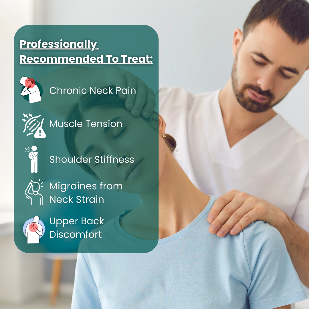 TACK RISKING CAMPAGGIO E MASSAGER | Calco del collo e delle spalle per rilassamento muscolare | Impostazioni regolabili per alleviare lo stress | Dolore al collo mirato e rilassamento 3