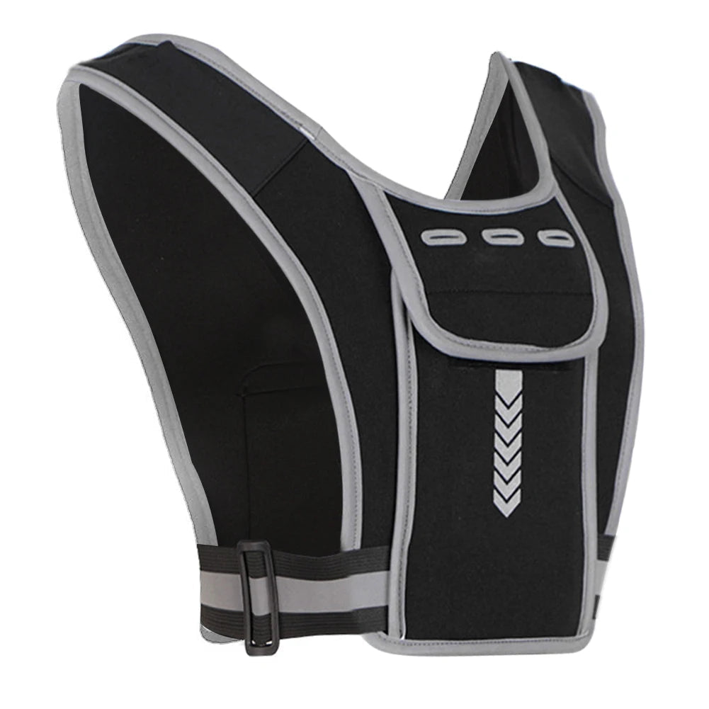 Tasca sul petto del gilet da corsa riflettente 0