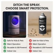 Trappola per insetti leggeri UV - Mosquito e fly killer per interni/esterni per soluzioni di controllo dei parassiti efficaci 3
