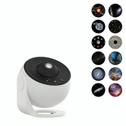 Proiettore di stelle bianco con lenti intercambiabili, immagini di galassie e pianeti. Ideale per decorazioni e relax. Accessorio per casa moderna.