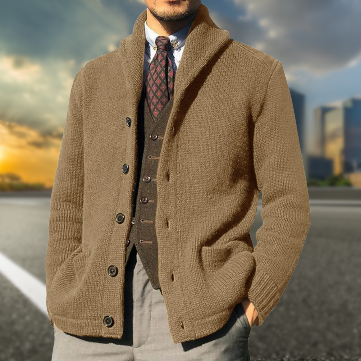 Kyle | Cappotto da uomo in stile classico sofisticato