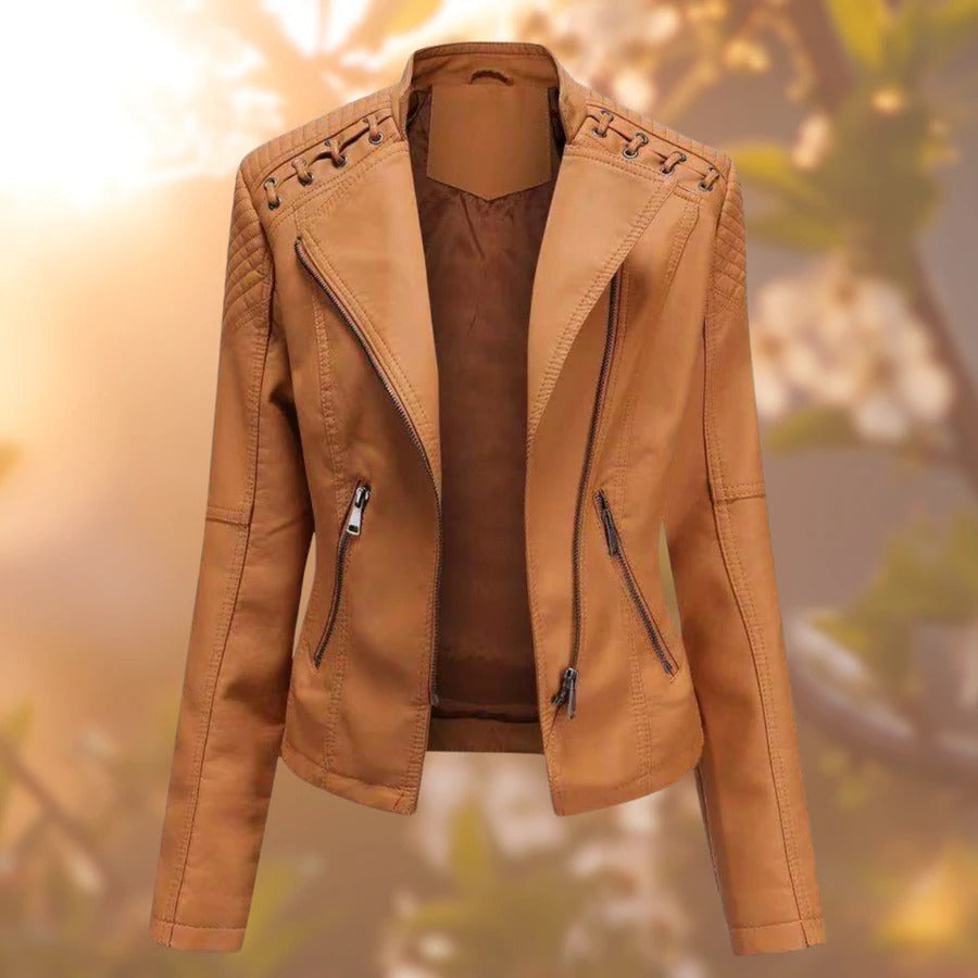 Lara - Chic giacca in pelle per donne sofisticate