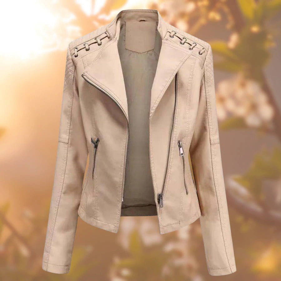 Lara - Chic giacca in pelle per donne sofisticate