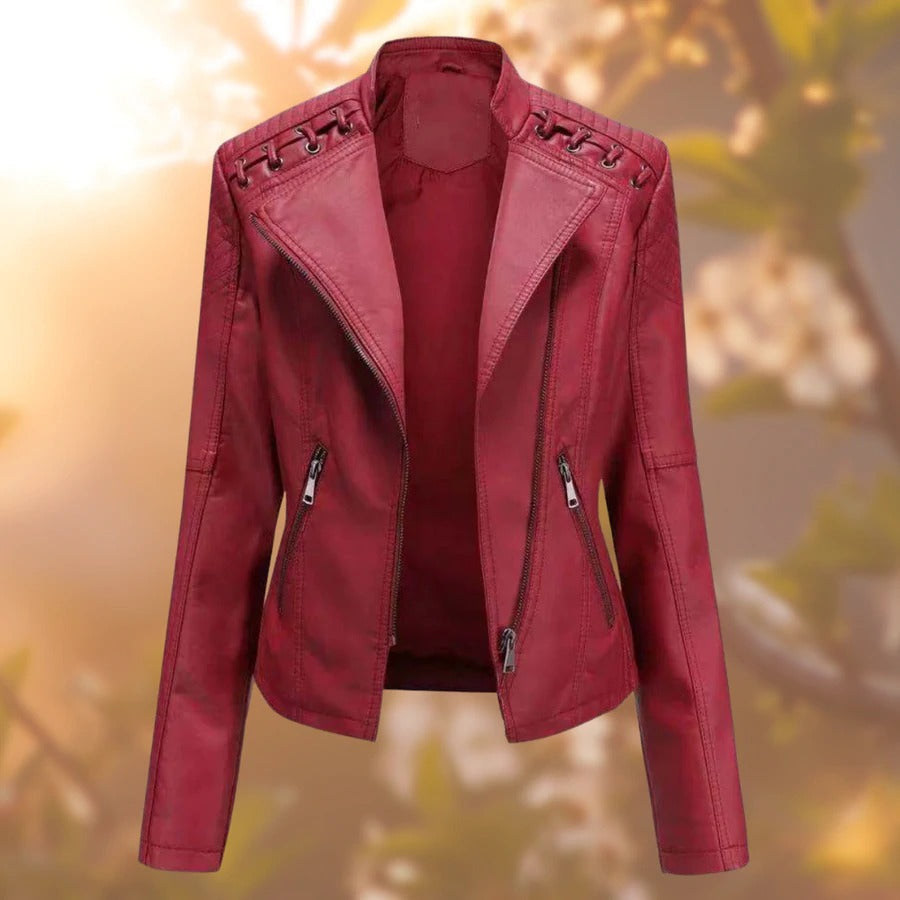 Lara - Chic giacca in pelle per donne sofisticate