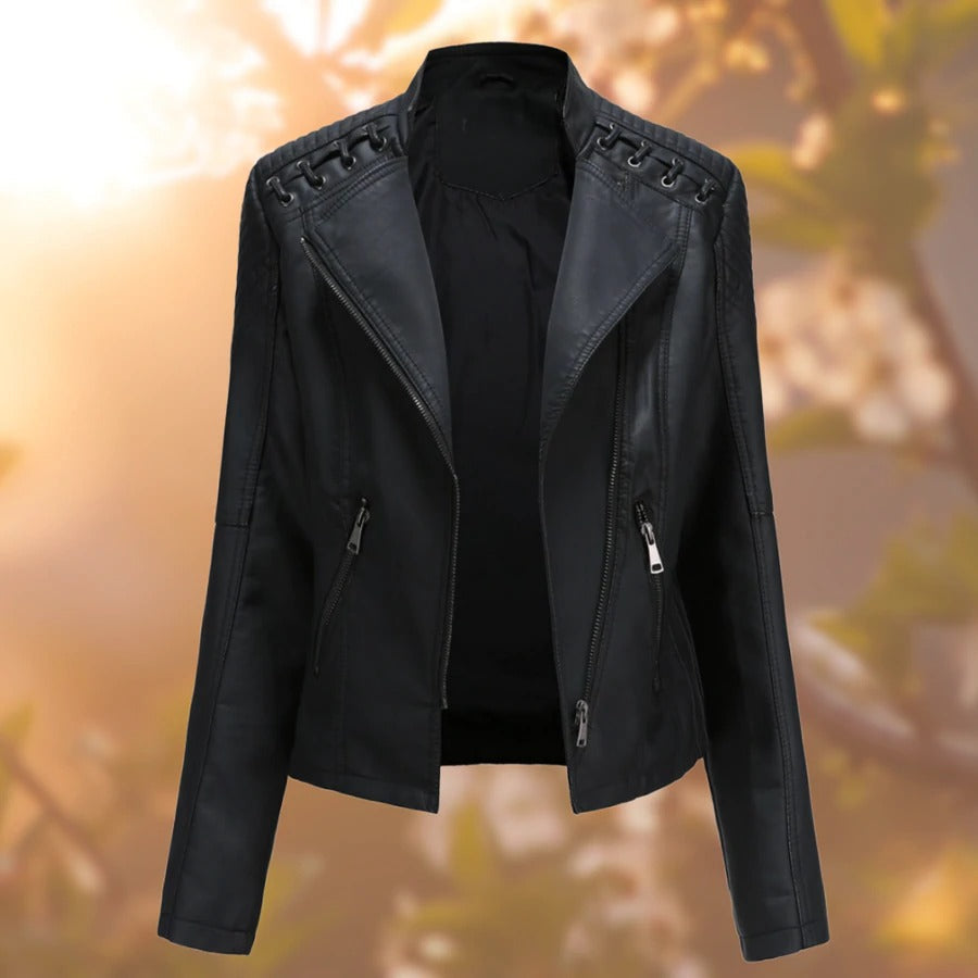 Lara - Chic giacca in pelle per donne sofisticate