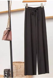 ALLEATO | Pantaloni invernali casual chic con coulisse a righe verticali per uno stile disinvolto