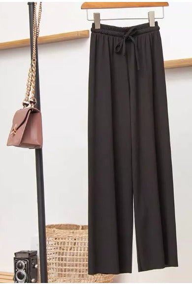 ALLEATO | Pantaloni invernali casual chic con coulisse a righe verticali per uno stile disinvolto