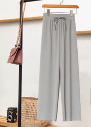 ALLEATO | Pantaloni invernali casual chic con coulisse a righe verticali per uno stile disinvolto