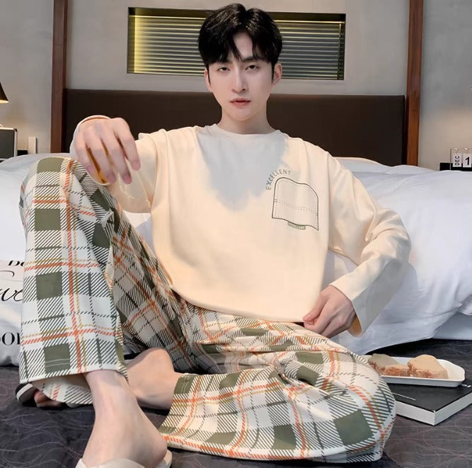 Aumenta il tuo comfort: set pigiama di lusso da uomo WILLIAM
