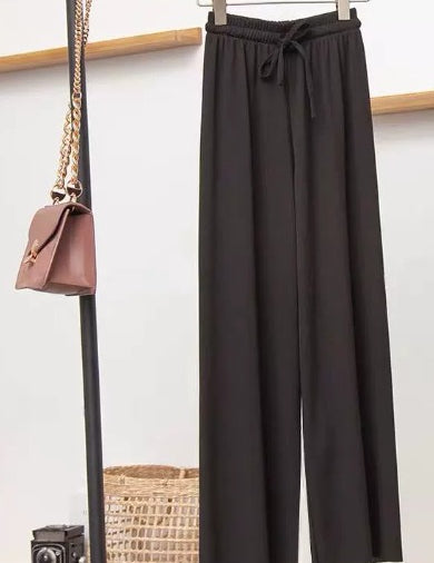 ALLEATO | Pantaloni invernali casual chic con coulisse a righe verticali per uno stile disinvolto