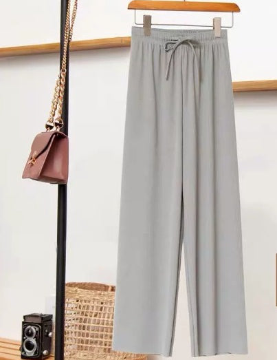 ALLEATO | Pantaloni invernali casual chic con coulisse a righe verticali per uno stile disinvolto