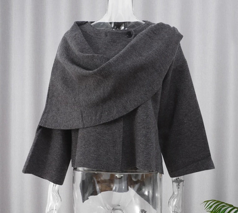 Anna | Elegante capospalla invernale con sciarpa abbinata