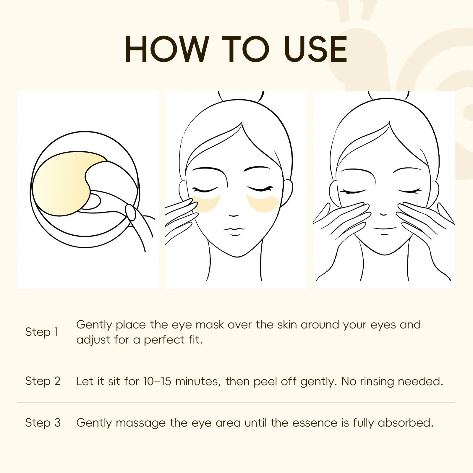 ReviveEyes - Maschera per gli occhi di lumaca per occhiali e gonfiore
