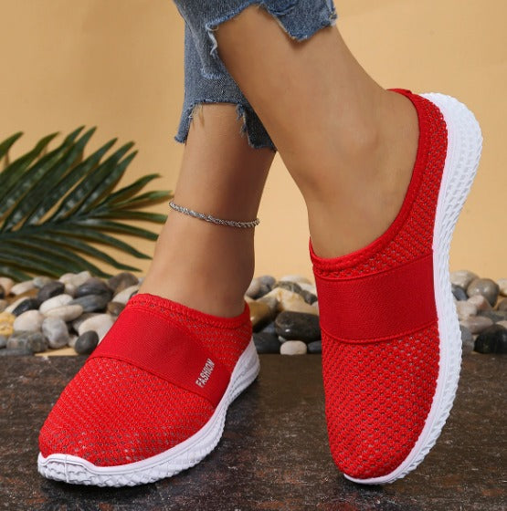 Eleganti sneakers slip-on estive da donna con comoda chiusura in velcro di RINA
