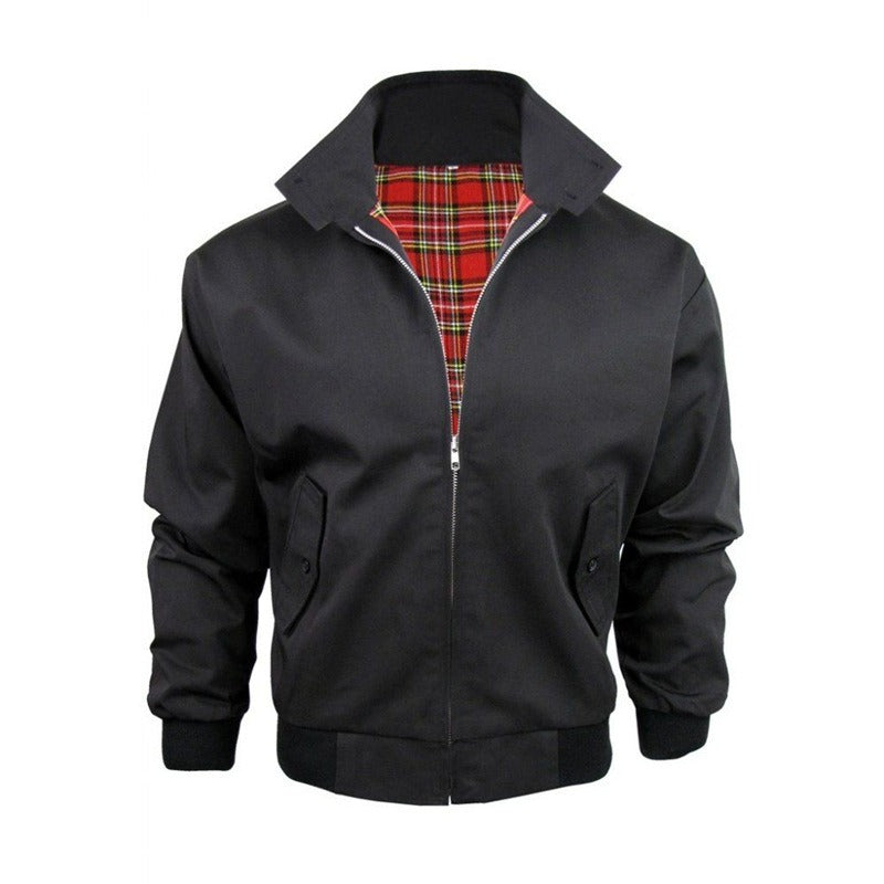 Giacomo | Giacca autunnale elegante con fodera scozzese