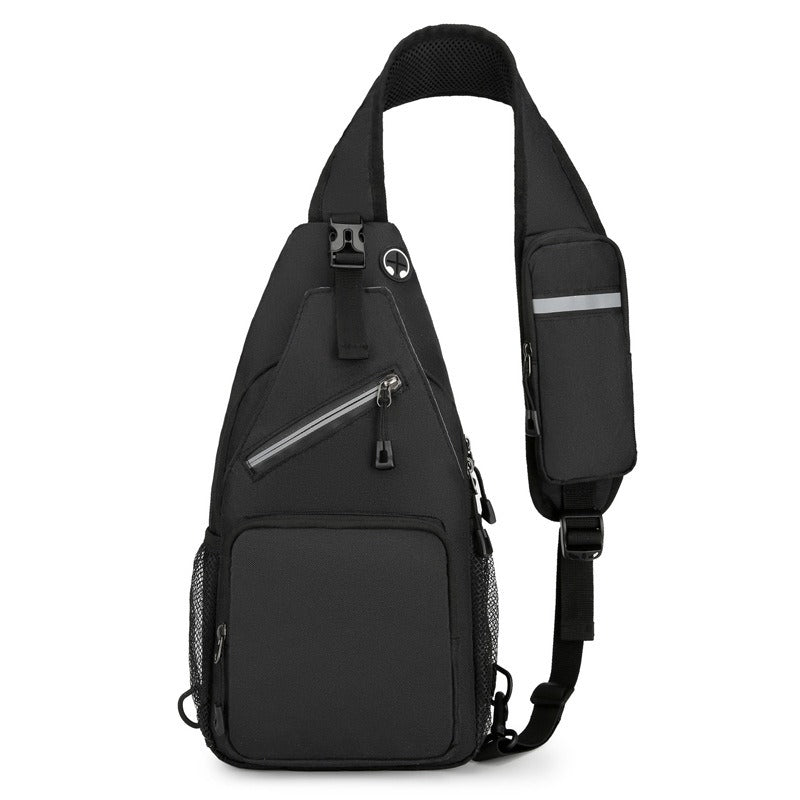 Elegante borsa a tracolla antifurto con comoda porta di ricarica integrata