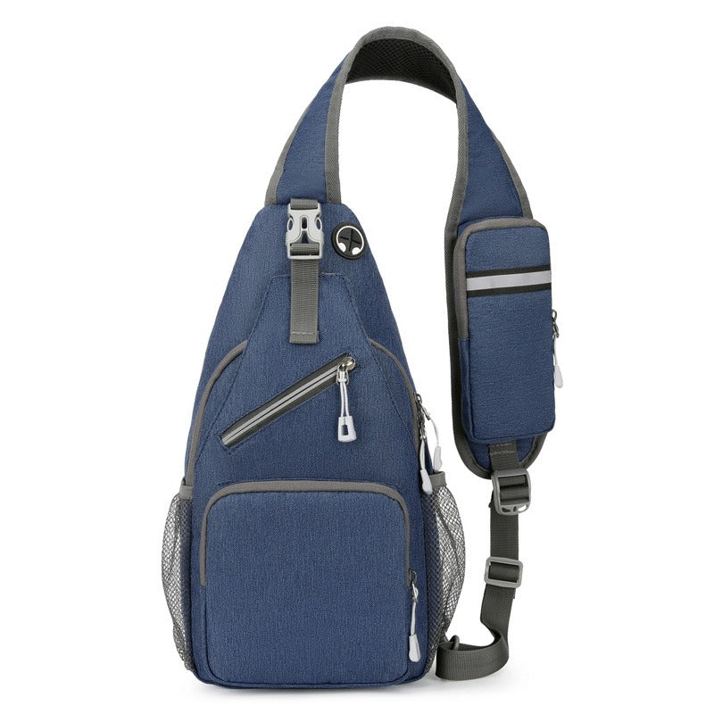 Elegante borsa a tracolla antifurto con comoda porta di ricarica integrata