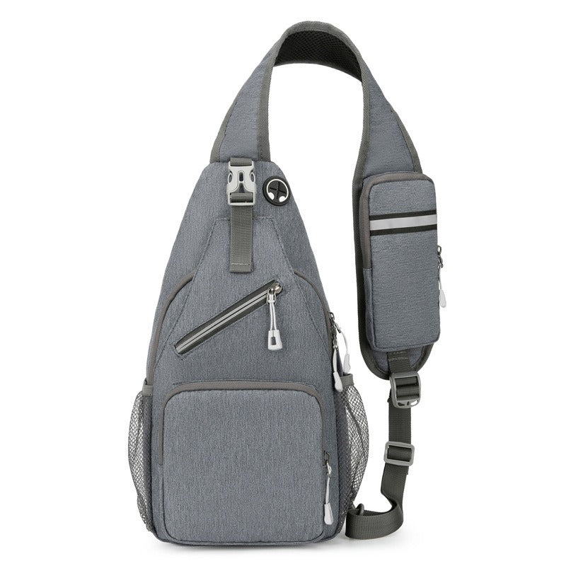 Elegante borsa a tracolla antifurto con comoda porta di ricarica integrata