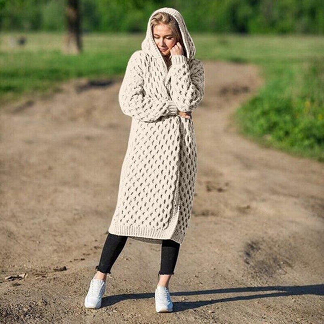 Kelly | Cardigan con cappuccio invernale elegante e comodo