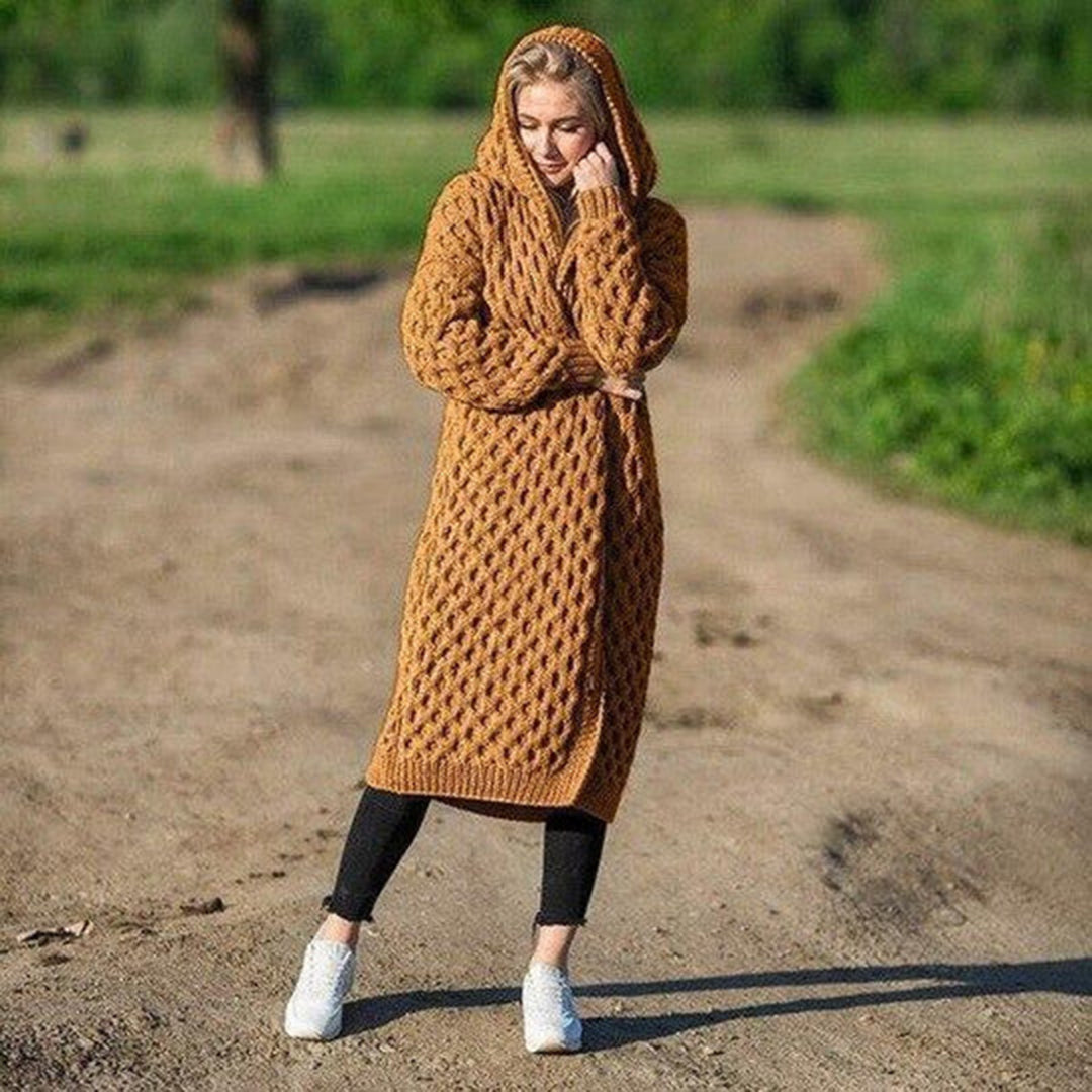 Kelly | Cardigan con cappuccio invernale elegante e comodo