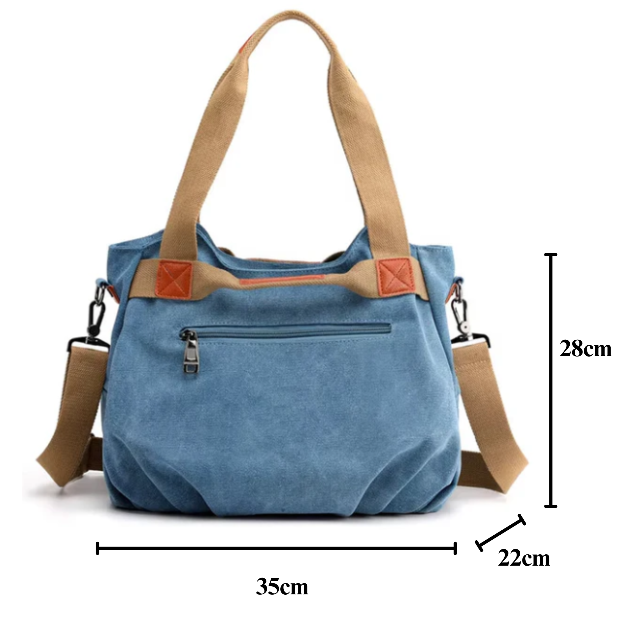 Amanda | Borsa tote in tela di ispirazione vintage, elegante e funzionale