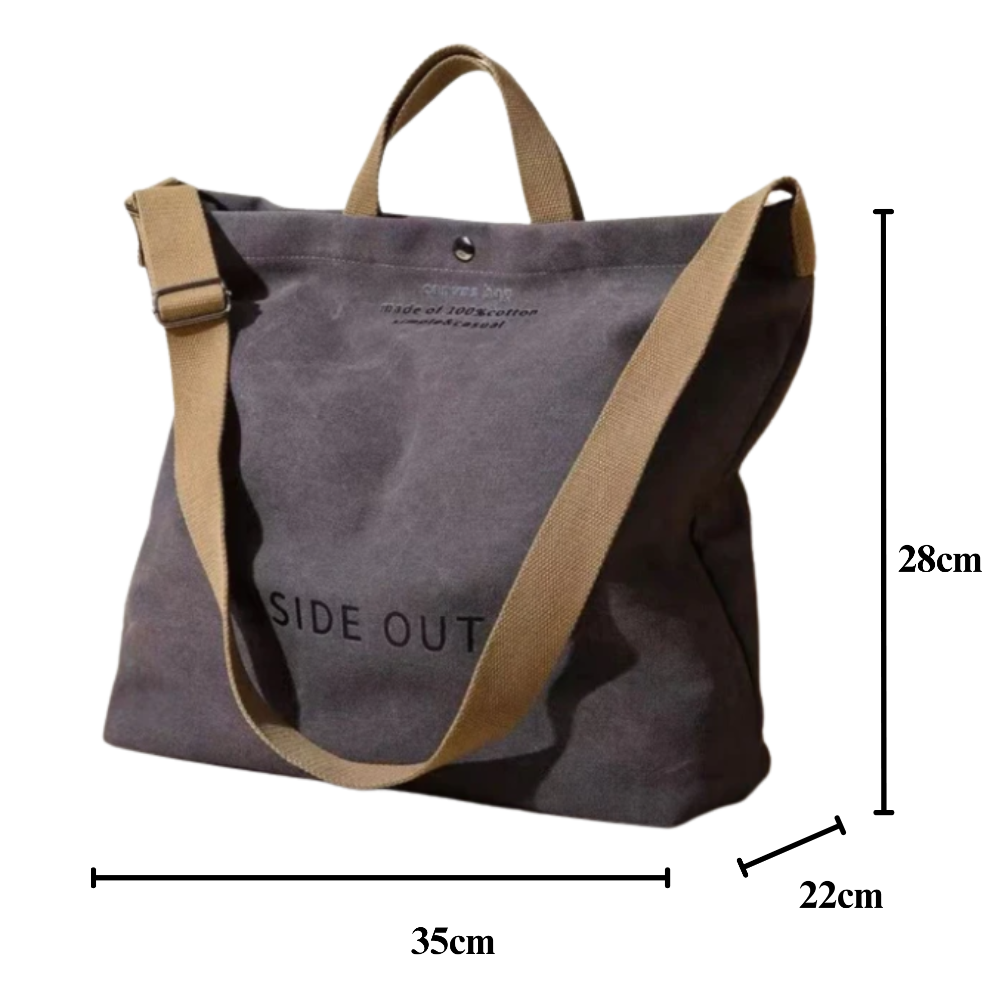 Elegante borsa a tracolla in tela retrò di Esther