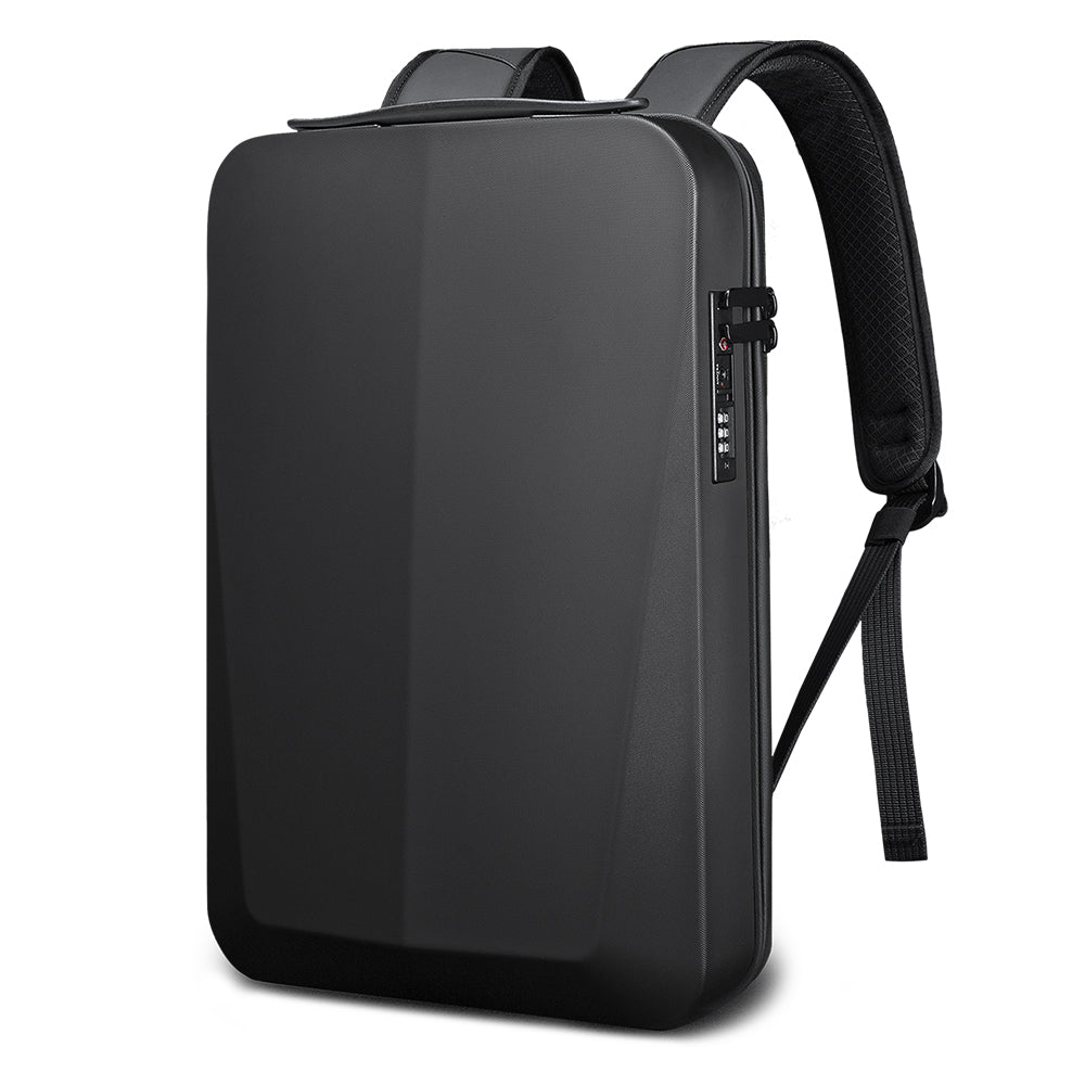 Zaino antifurto BANGE Tech con guscio rigido, lucchetto TSA e porta di ricarica USB 0