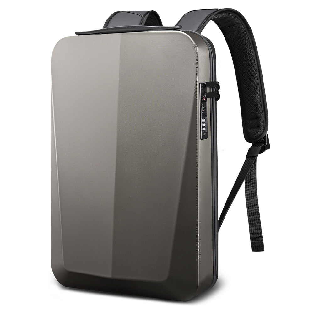 Zaino antifurto BANGE Tech con guscio rigido, lucchetto TSA e porta di ricarica USB 10