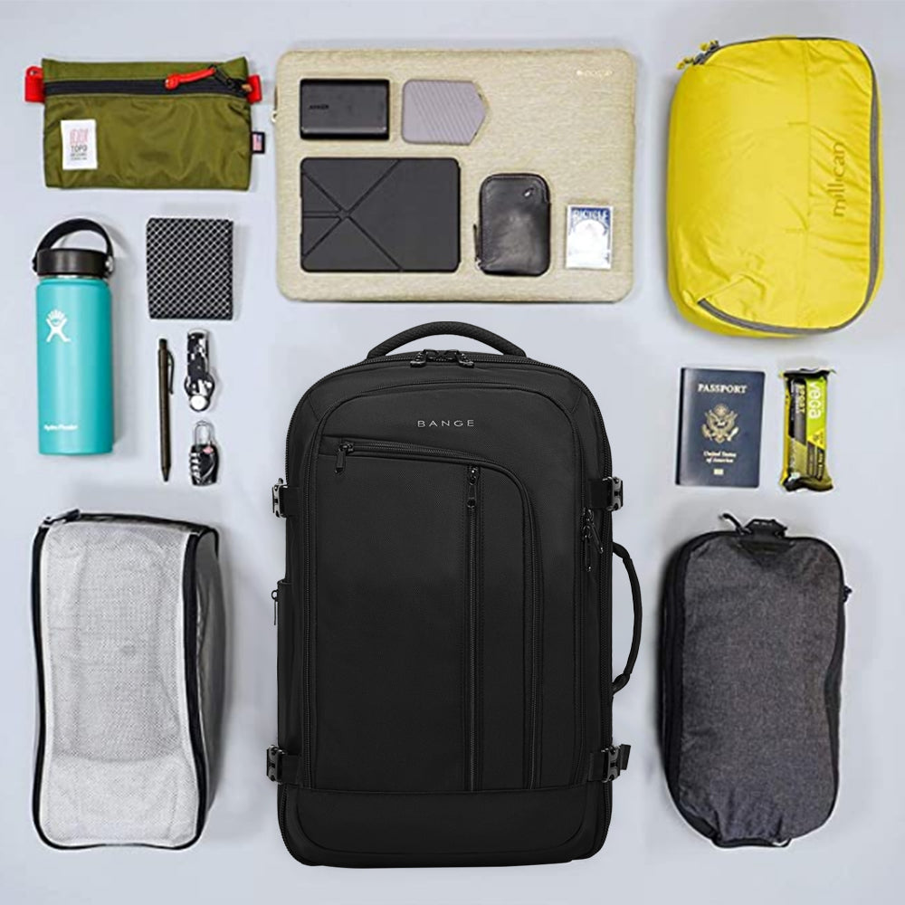 Zaino da viaggio BANGE Overnight, borsa da weekend da 40 litri con approvazione di volo FAA 5