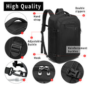 Zaino da viaggio BANGE Overnight, borsa da weekend da 40 litri con approvazione di volo FAA (zaino a 3 scomparti) 3
