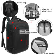 Zaino da viaggio BANGE Overnight, borsa da weekend da 40 litri con approvazione di volo FAA (zaino a 3 scomparti) 4