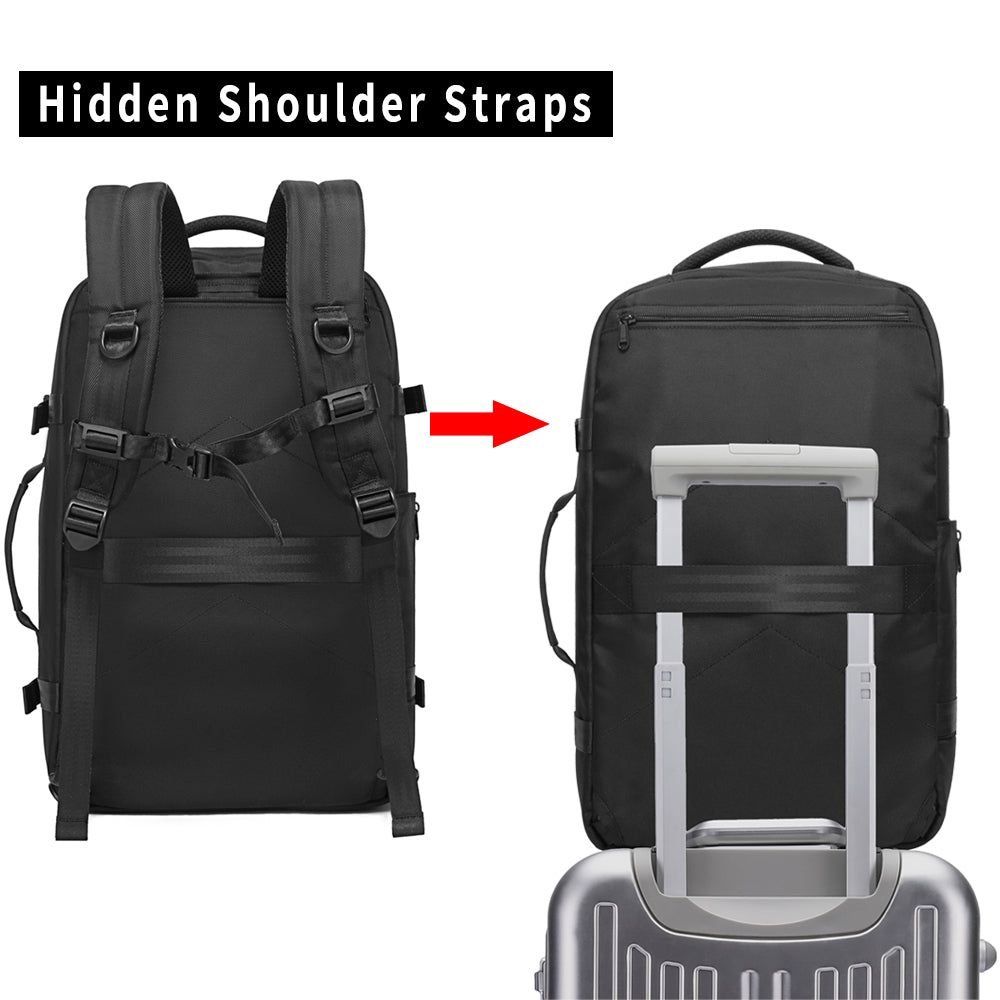 Zaino da viaggio BANGE Overnight, borsa da weekend da 40 litri con approvazione di volo FAA (zaino a 3 scomparti) 5