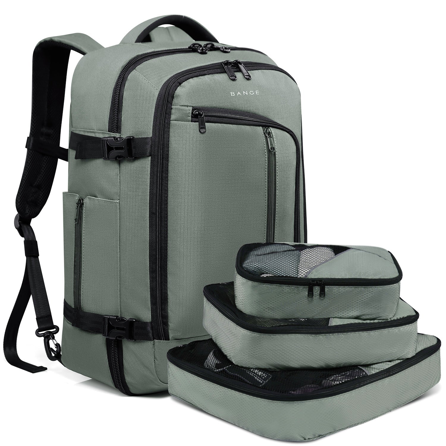 Zaino da viaggio BANGE Overnight, borsa da weekend da 40 litri con approvazione di volo FAA (zaino a 3 scomparti) 7