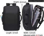 Zaino da viaggio BANGE Weekender, zaino da viaggio espandibile da 45 litri per aerei, zaino convertibile da viaggio, zaino per laptop da 17,3" resistente all'acqua per uomini e donne... 3