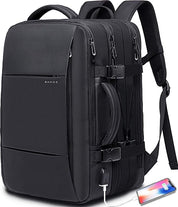 Zaino da viaggio BANGE Weekender, zaino da viaggio espandibile da 45 litri per aerei, zaino convertibile da viaggio, zaino per laptop da 17,3" resistente all'acqua per uomini e donne... 0