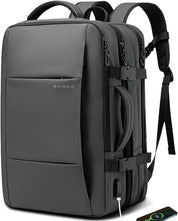 Zaino da viaggio BANGE Weekender, zaino da viaggio espandibile da 45 litri per aerei, zaino convertibile da viaggio, zaino per laptop da 17,3" resistente all'acqua per uomini e donne... 8