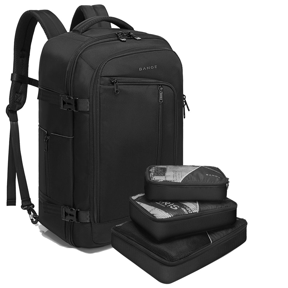 Zaino da viaggio BANGE da 40 litri per uomo, borsa da weekend approvata dalla FAA (zaino a 3 scomparti) 1