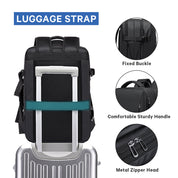 Zaino da viaggio BANGE da 45 litri, zaino da viaggio con bagaglio a mano, borsa da viaggio convertibile resistente, adatto a laptop da 17,3 pollici, per uomini e donne 4