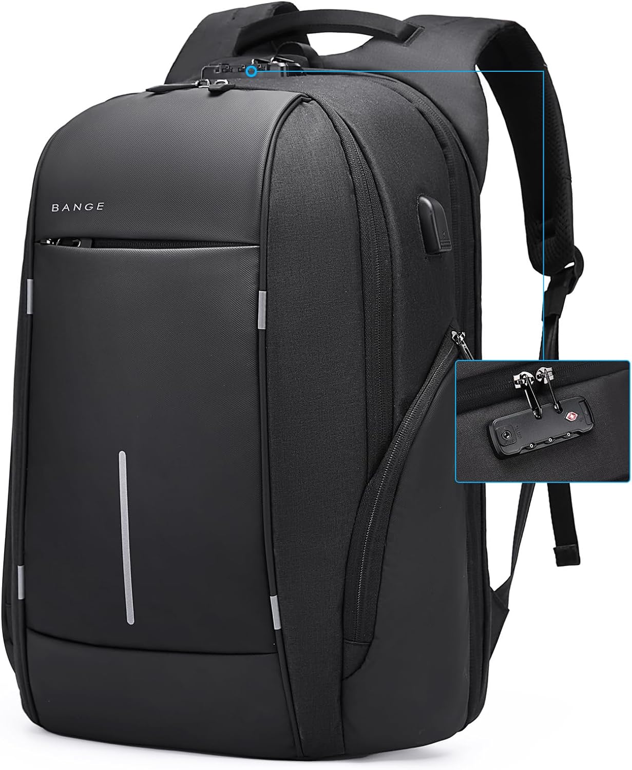 Zaino da viaggio leggero BANGE, zaino per laptop da 15,6 pollici, zaini da lavoro alla moda per l'uso quotidiano per uomini e donne 1