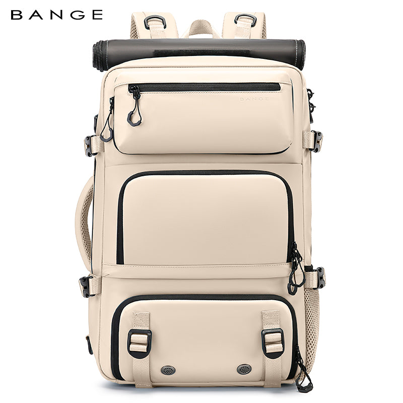 Zaino da viaggio multifunzionale BANGE con protezione antifurto rimovibile e scomparti per le scarpe 11